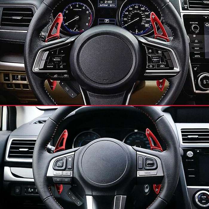 Car Aluminum Interior Steering Wheel Gear Shift Paddle Extension Red for XV BRZ