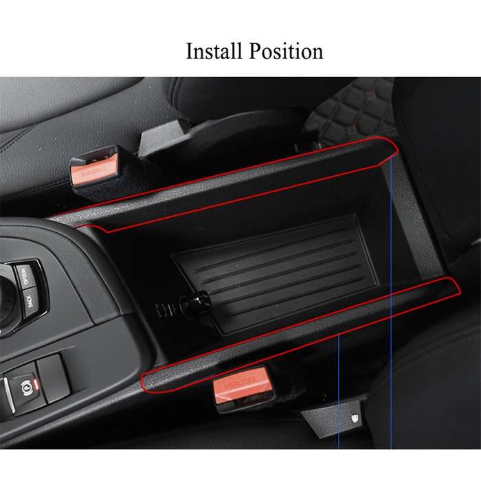 Car Armrest Box Decoration Cover Trim Strips for - X1 X2 F48 F47 2016-2020 Accessories