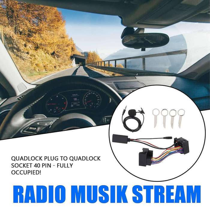 Car Audio Bluetooth Cable Adapter for Ford Fiesta Focus Mondeo Kuga Sony 6000CD Radio Musik Stream