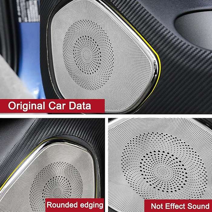 Car Audio Speaker Tweeters Cover Trim Sticker for XC60 2017-2020 Car Interior Accessories Stainless