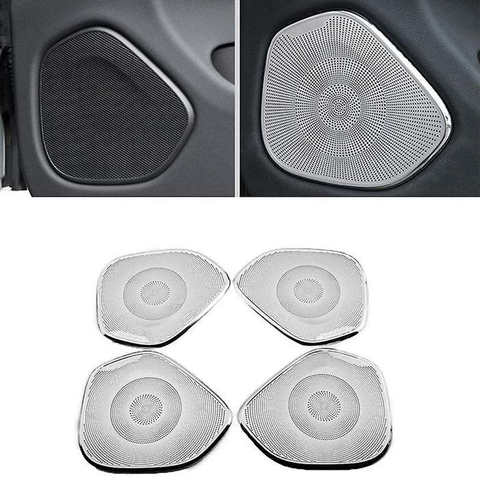 Car Audio Speaker Tweeters Cover Trim Sticker for XC60 2017-2020 Car Interior Accessories Stainless