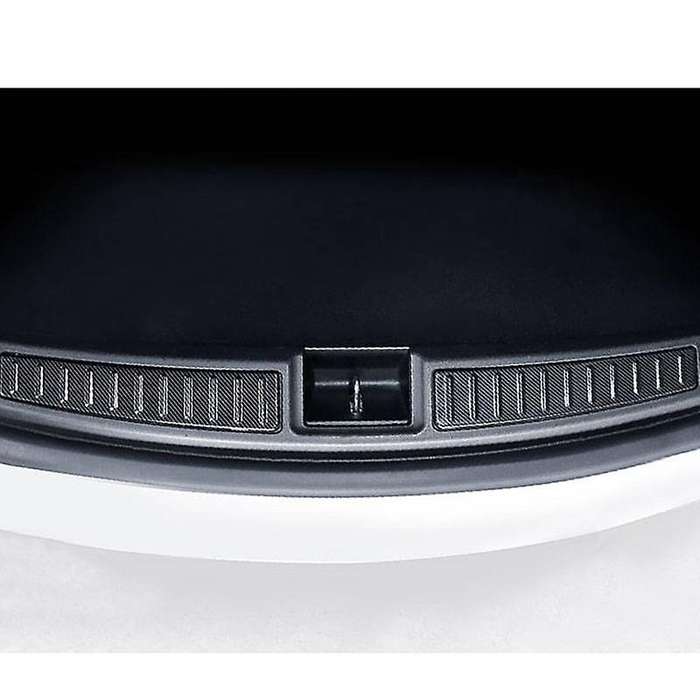 Car Auto Accessories Rear Boot Trunk Inner Bumper Protector Guard Sill Plate Cover for Model S Black