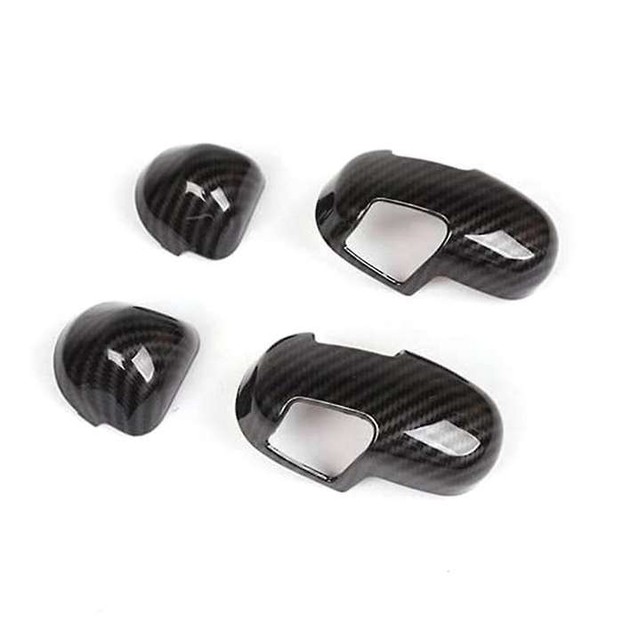 Car B Pillar Seat Safety Belt Buckle Cover Trim Decor for JL JT 2018-2021 Accessories,Carbon Fiber B