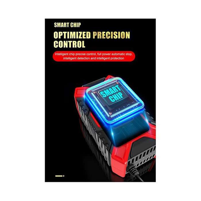 Car Battery Charger Lead-acid 12v Charger Lcd Display Car Charger Motorcycle Charger Full Self-stop