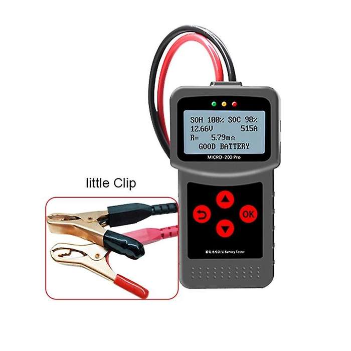 Car Battery Tester,12V 24V Portable Digital Diagnostic Tool Automotive Load Battery System Analyzer