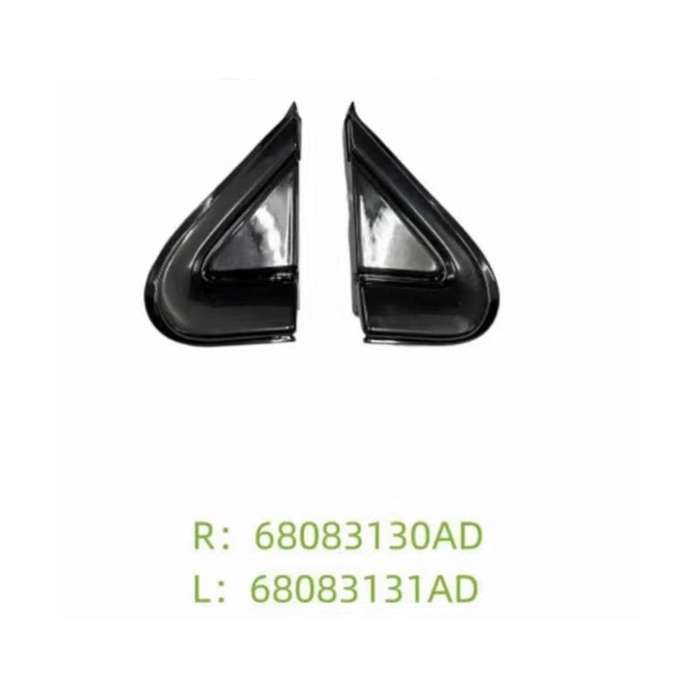 Car Black Front Window Triangle Plate Triangle Garnish Cover Panel for 2012-2016 68083130AD 68083131