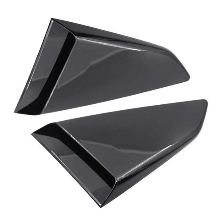 Car Black Side Window Louver Rear Windows Decoration Shutter Cover Trim for 2016-2019