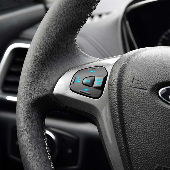 Car Blue LED Steering Wheel Cruise Control Switch Button with Wiring for Fiesta MK7 MK8 Escort Ecosp