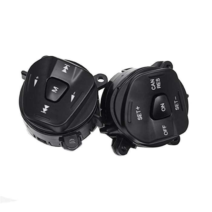 Car Blue LED Steering Wheel Right Left Cruise Control Switch Button for Fiesta MK7 MK8 Escort Ecospo