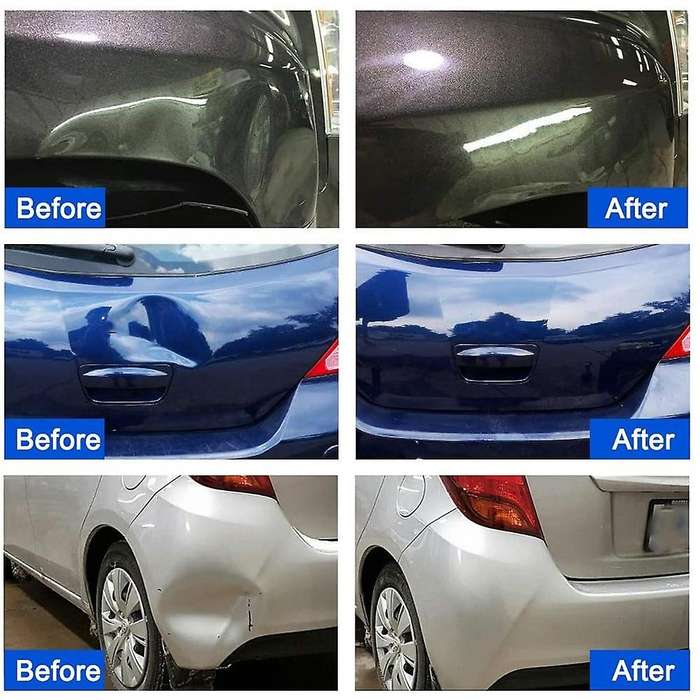 Car Body Dent Repair Tool Kit with Sliding Hammer T-Shaped Bar Tooth Puller Suitable for Car Body Re