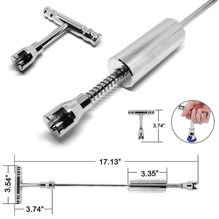 Car Body Dent Repair Tool Kit with Sliding Hammer T-Shaped Bar Tooth Puller Suitable for Car Body Re