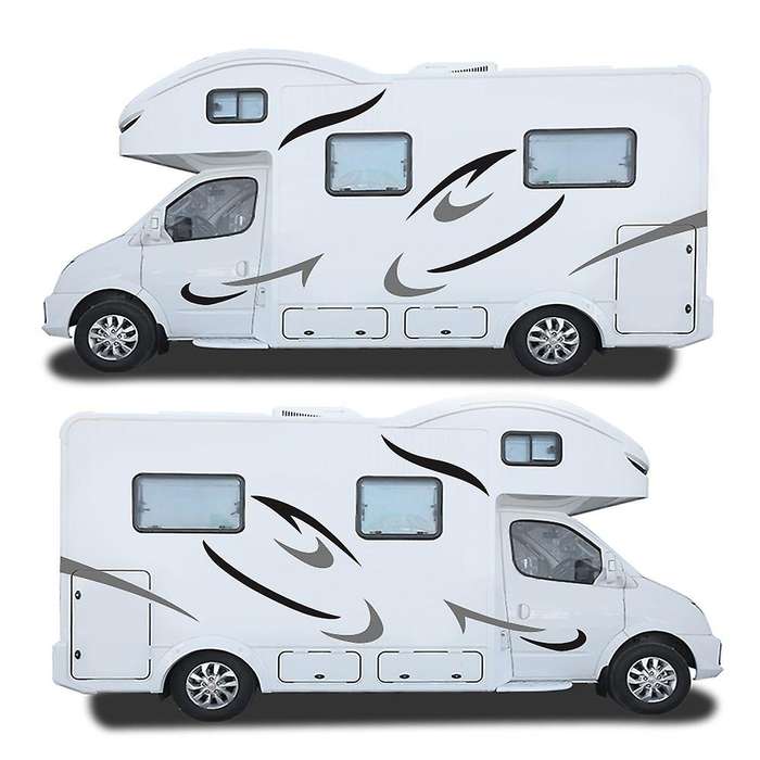 Car Body Sticker Vinyl Film Image Decals Stickers for Caravan Travel Trailer Van