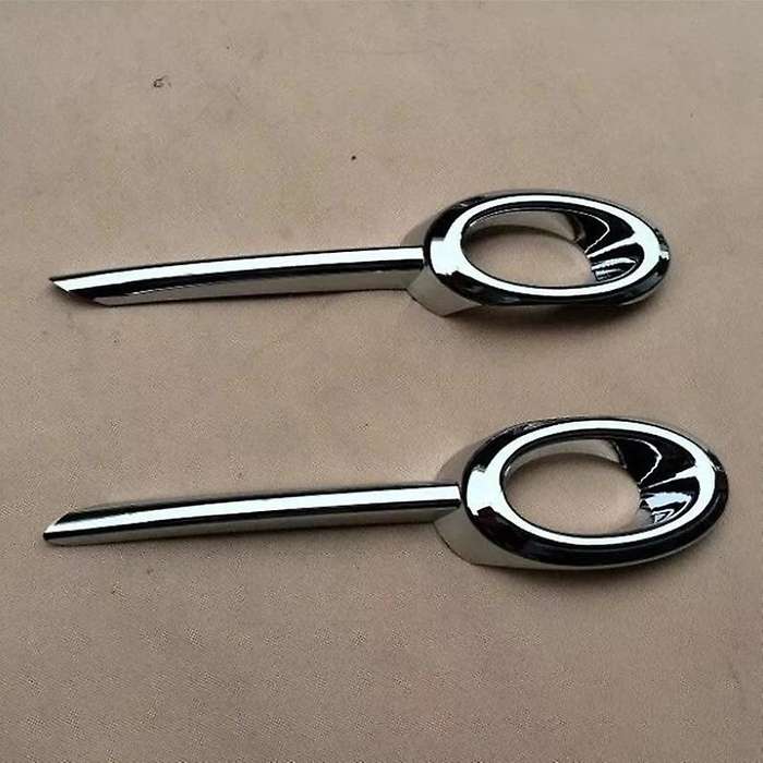 Car Body Head Front Fog Light Lamp Frame Stick Styling ABS Chrome Trim 2Pcs for -V Vezel 2014-2018