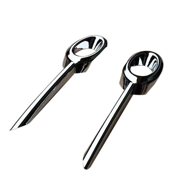 Car Body Head Front Fog Light Lamp Frame Stick Styling ABS Chrome Trim 2Pcs for -V Vezel 2014-2018