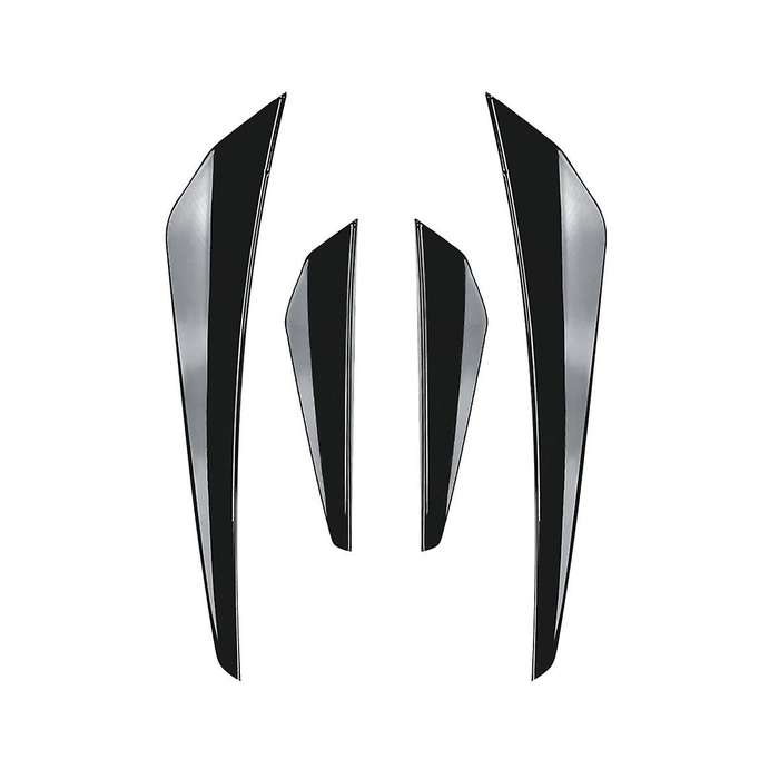 Car Bright Black Front Bumper Side Splitter Spoiler Trim Fog Light Canard Golf Mk8 Standard 2021-20