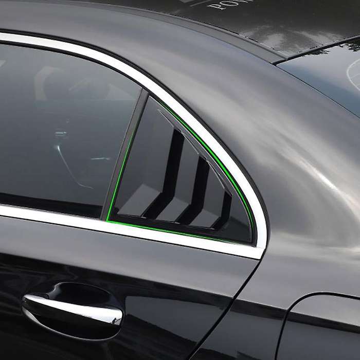 Car Bright Black Rear Window Louver Shutter Cover Trim for a Class W177 2019-2021 Window Louver Side