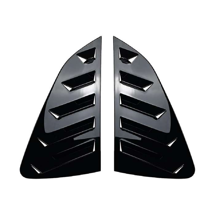 Car Bright Black Rear Window Louver Shutter Cover Trim for Mk6 2018-2023