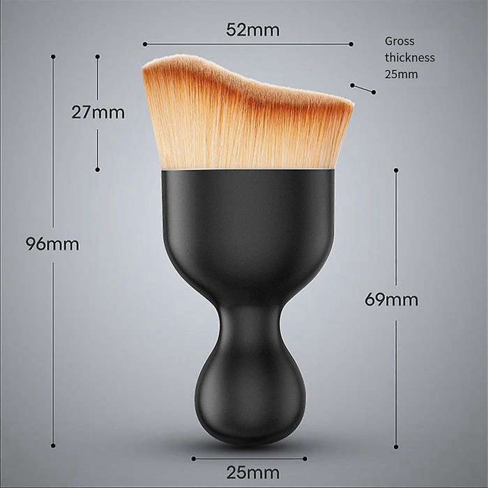 Car Brush, Car Interior Cleaning Tool, Car Cleaning Brush Dust Collector, Curved Design Dirt Dust C