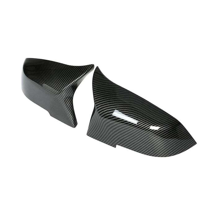 Car Bullhorn Mirror Cover for 1 2 3 4 X1 I3 Series F30 F20 E84 Carbon Fiber Pattern Exterior Mirror