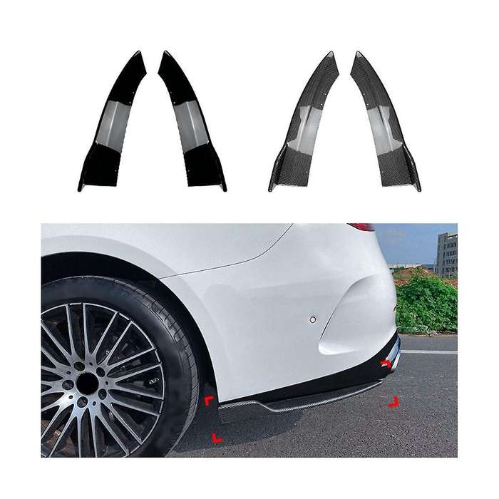 Car Bumper Spoiler Rear Lip Angle Splitter Diffuser for - C-class W206 C200 C260 2022-2023 Carbon F