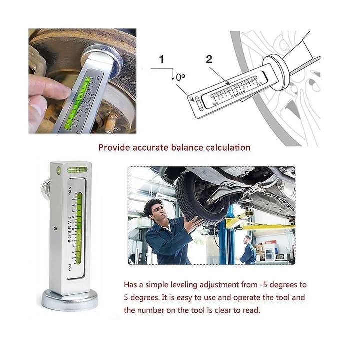 Car Camber Angle Adjustment Auxiliary Tool Magnetic Four-wheel Aligner Caster Column Instrument Four