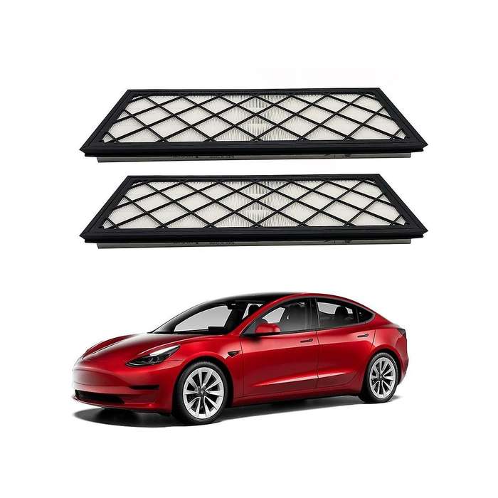 Car Cabin Air Filter Hepa Air Intake Filter Replacement with Tool Kit Activated Carbon for Model Y