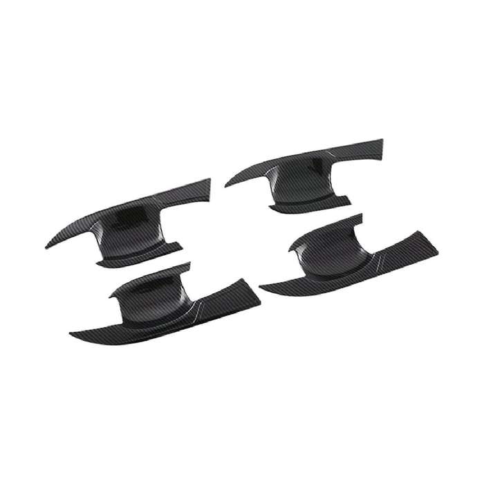 Car Carbon Fiber Abs Outer Door Bowl Trim Protective Cover Sticker for 2022-2023