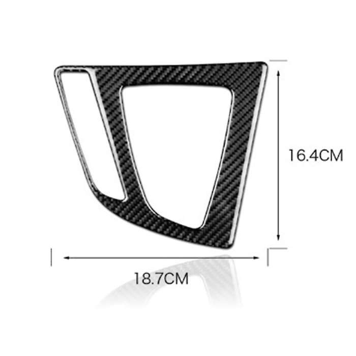 Car Carbon Fiber Center Console Gear Trim Gear Panel Interior Accessories for 3 4 Series GT F30 2013