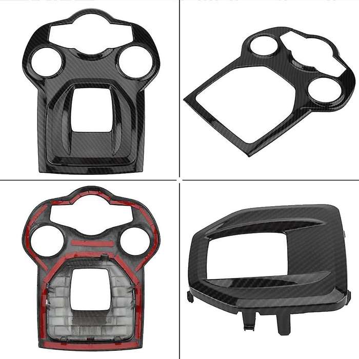 Car Carbon Fiber Center Console Gear Shift Panel Trim for 2016 2017 2018
