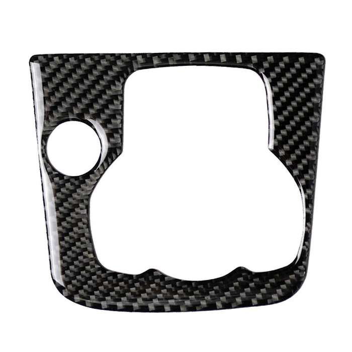 Car Carbon Fiber Center Console Multimedia Panel Trim Fit for Axela Car Button Trim Decorative Drive