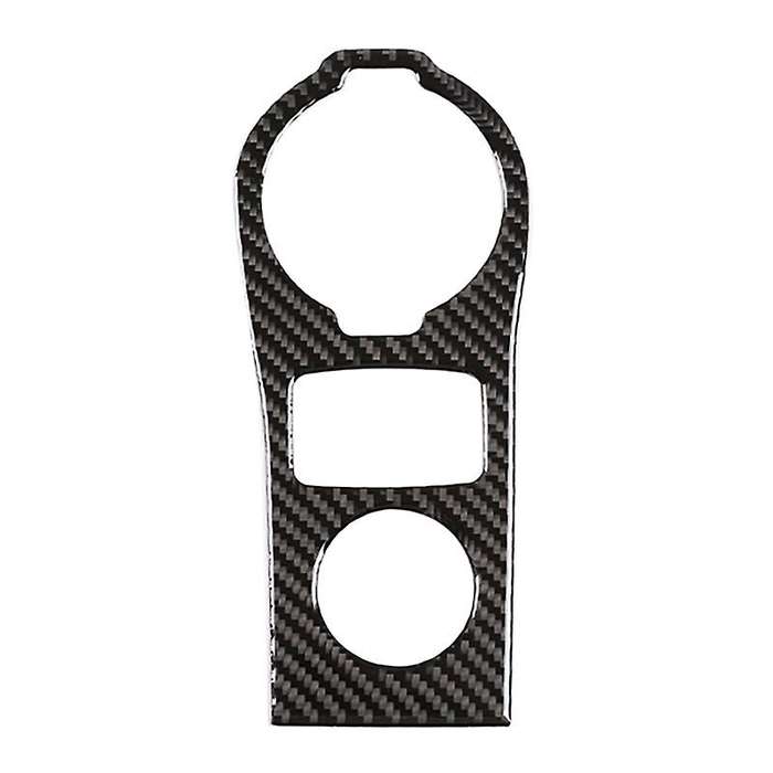 Car Carbon Fiber Center Console Water Cup Holder Decoration Cover Trim Stickers for Smart 453 Fortwo