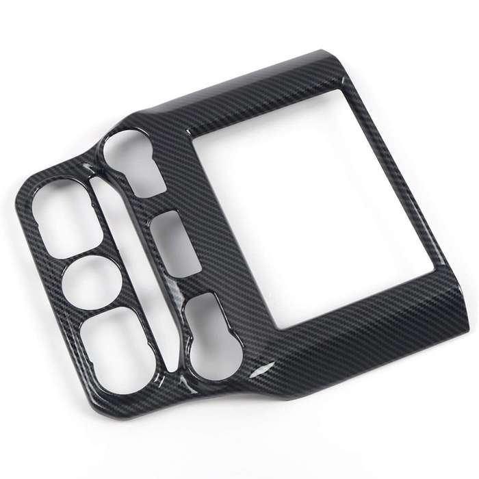 Car Carbon Fiber Central Control Navigation Screen Cover Trim for Ram 1500 2019 2020 Accessories