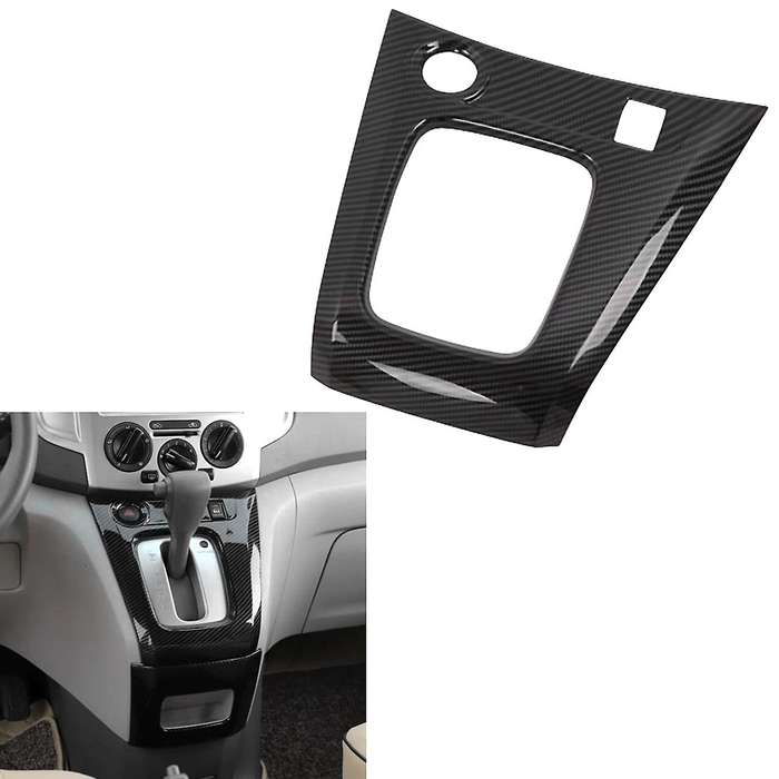 Car Carbon Fiber Central Gear Panel Control Panel Decal Interior Modification for NV200 Evalia 2010-