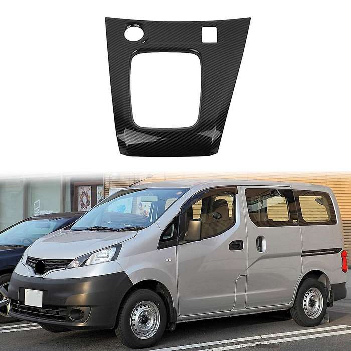 Car Carbon Fiber Central Gear Panel Control Panel Decal Interior Modification for NV200 Evalia 2010-