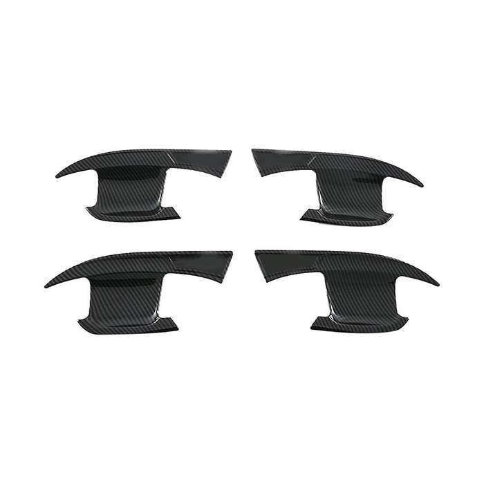 Car Carbon Fiber Door Handle Bowl Cover Trim for Song Plus 2022-2023
