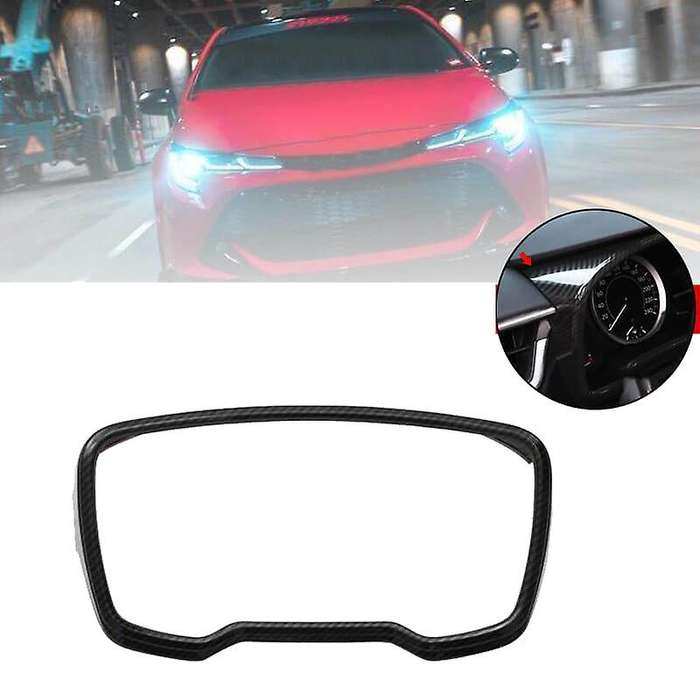 Car Carbon Fiber Dashboard Panel Frame Cover Trim for 2019 2020