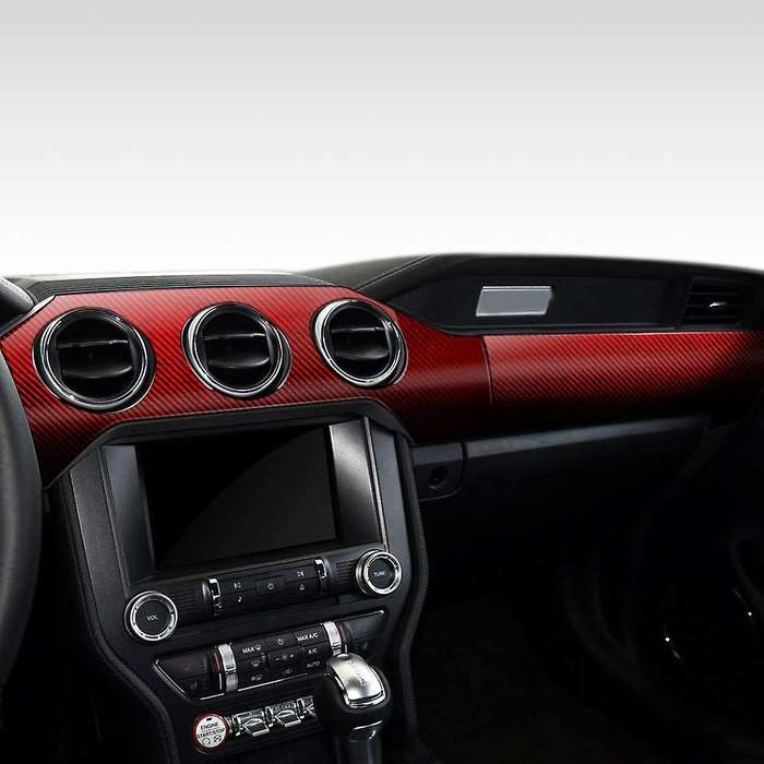 Car Carbon Fiber Dashboard Decoration Sticker Package,Interior Modification Decoration Cover,for 201
