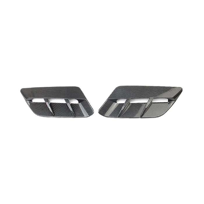 Car Carbon Fiber Engine Hood Air Outlet Vent Cover Trim for 2015-2020 Car Accessories