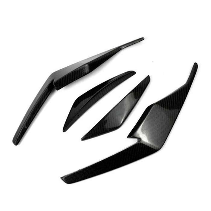 Car Carbon Fiber Front Bumper Splitter Spoiler Fog Light Canard for R8 2019-2023 Accessories