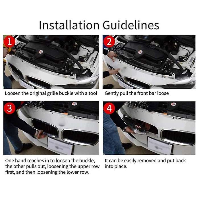 Car Carbon Fiber Front Kidney Grille Grill for M6 F06 F12 F13 650I 640I 2012-2017