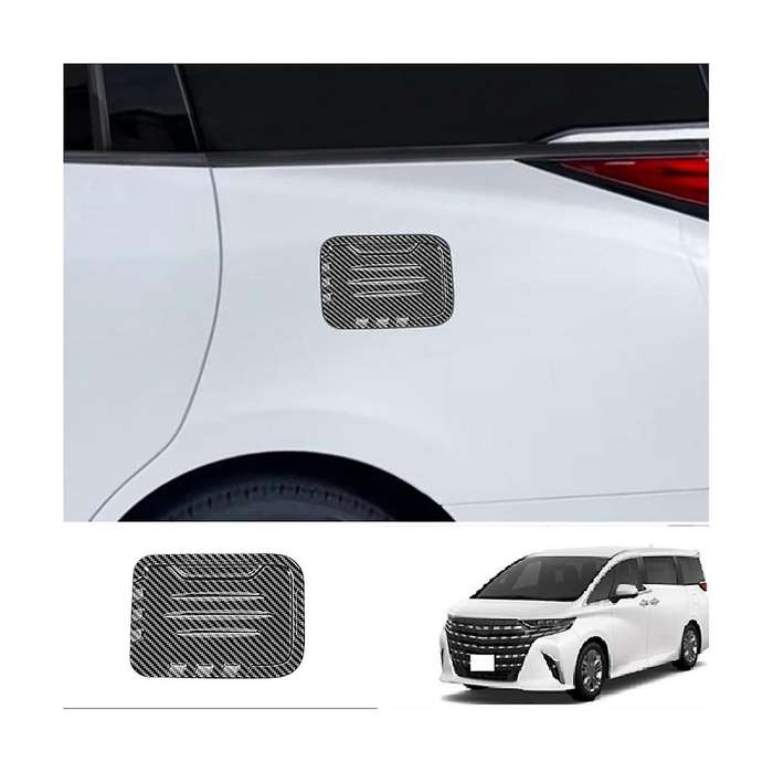 Car Carbon Fiber Fuel Filler Tank Cover Cap Decoration Cover for Alphard 40 Series 2023+ Car Access
