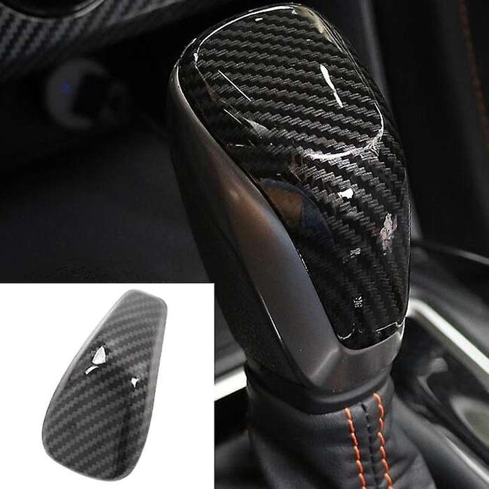 Car Carbon Fiber Gear Shift Knob Head Cover Sticker Trim Fit for SK 2019-2021 Car Shift Knob Cover T