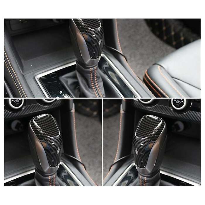 Car Carbon Fiber Gear Shift Knob Head Cover Sticker Trim Fit for SK 2019-2021 Car Shift Knob Cover T