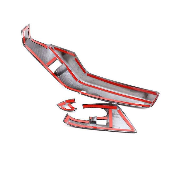 Car Carbon Fiber Glass Lift Button Switch Cover Door Armrest Panel Sticker for Corvette C7 2014-201