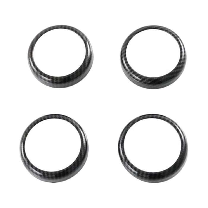 Car Carbon Fiber Grain Interior Side Door Speaker Cover Trim for Atto 3 Yuan Plus 2022