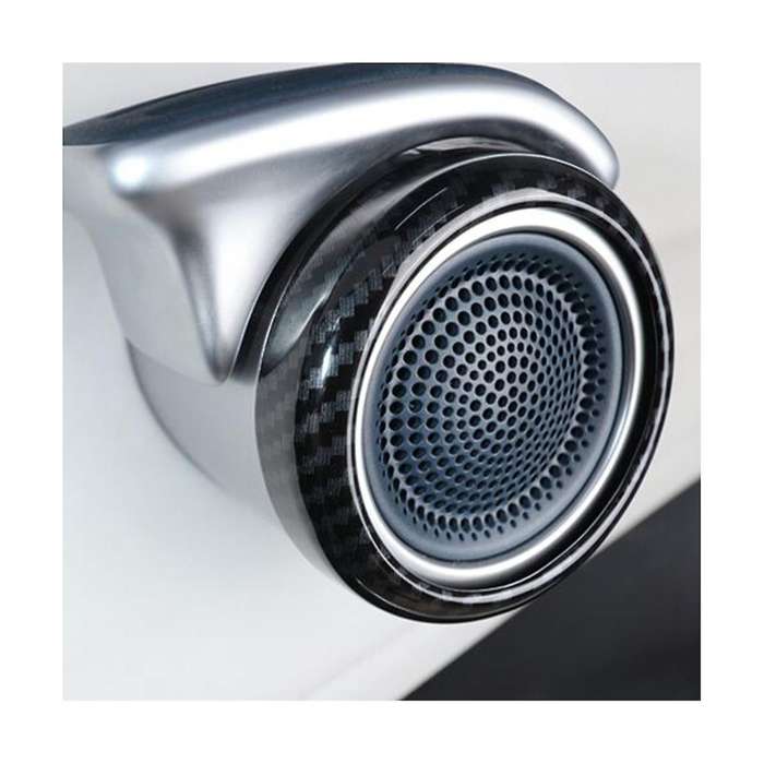 Car Carbon Fiber Grain Interior Side Door Speaker Cover Trim for Atto 3 Yuan Plus 2022