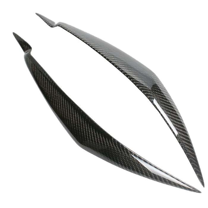 Car Carbon Fiber Headlight Eyelid Eyebrow Cover for E71 X6 X6M 2008-2014
