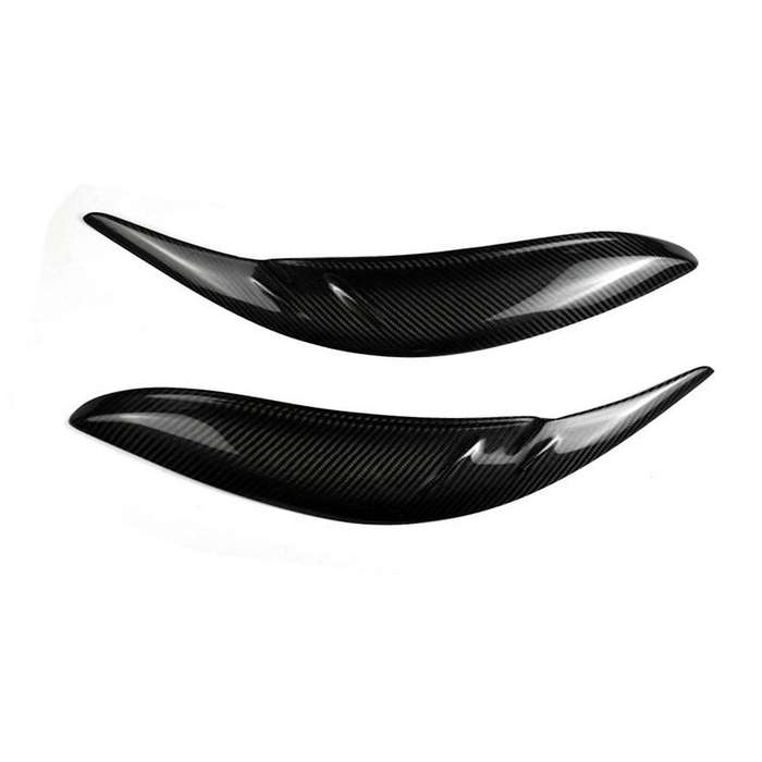 Car Carbon Fiber Headlights Eyebrow Eyelid Trim Cover Sticker Accessories for Sienna LE SE 2011-2020