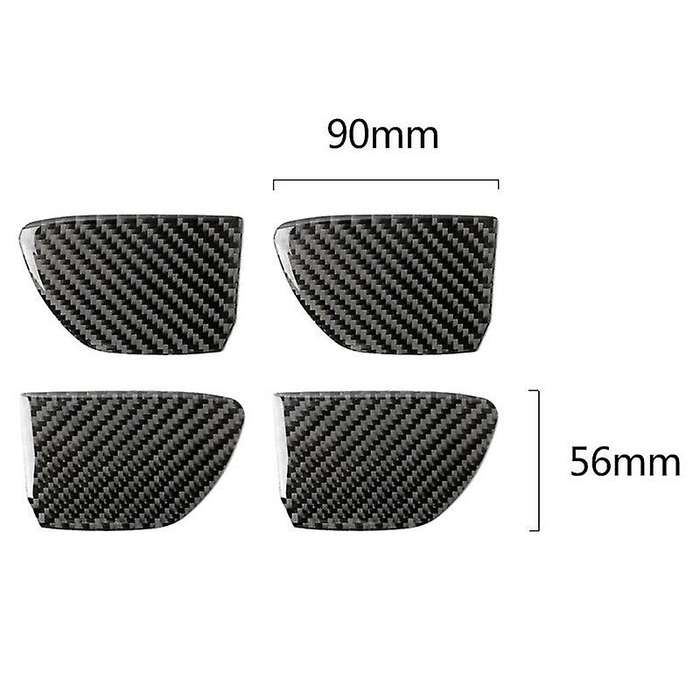 Car Carbon Fiber Inner Door Handle Bowl Cover Trim for Q50 Q60 2014-2019