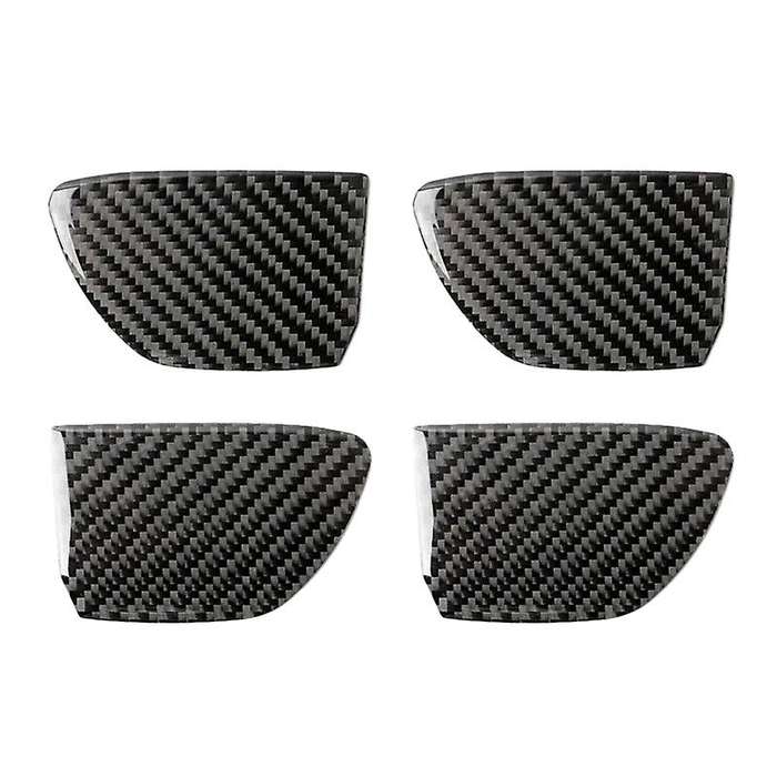 Car Carbon Fiber Inner Door Handle Bowl Cover Trim for Q50 Q60 2014-2019